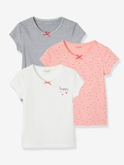 Meisje-Ondergoed-T-shirt-Set van 3 T-shirts voor meisjes met korte mouwen Dream