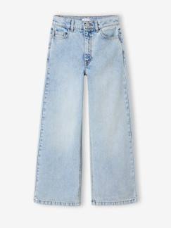 -Wijde broek denim voor meisjes