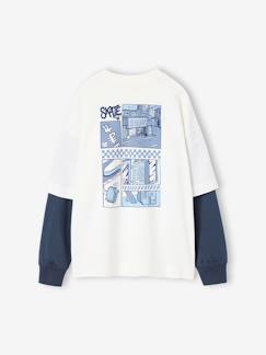 Jongens-T-shirt met laagjeseffect jongen