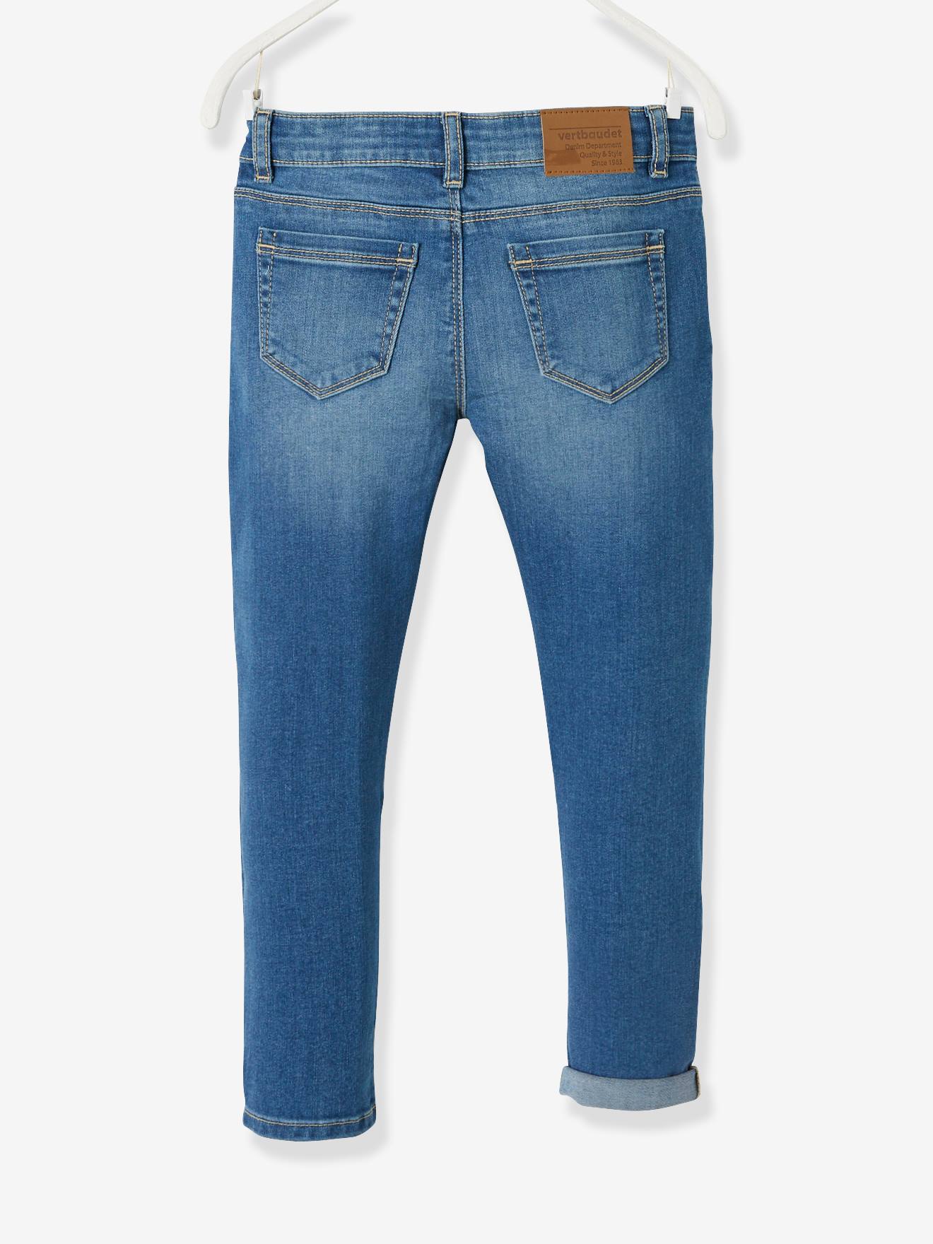 Jean Slim Morphologik Fille Tour De Hanches Fin Denim Bleached Fille