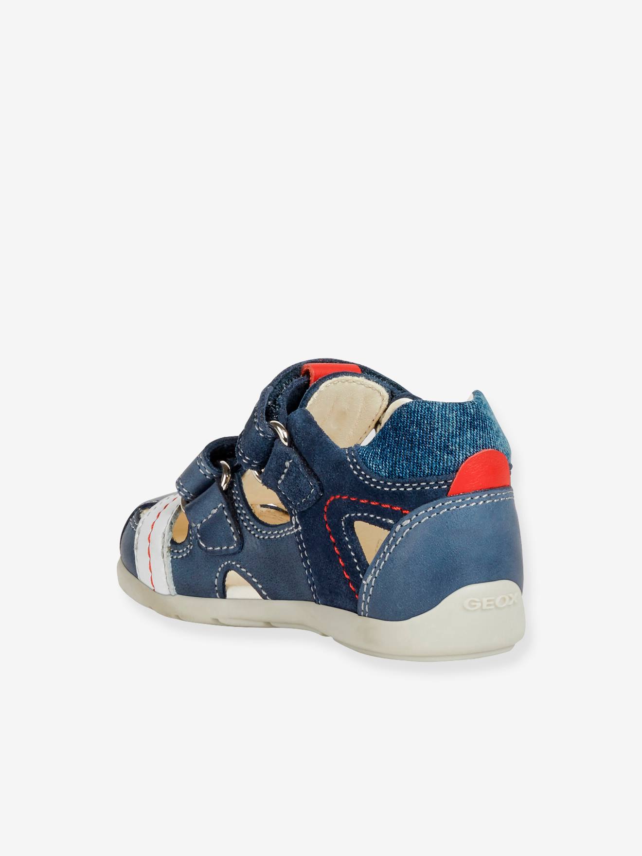 Sandales Bebe Garcon Kaytan Boy B Geox Marine Rouge Gris Chaussures