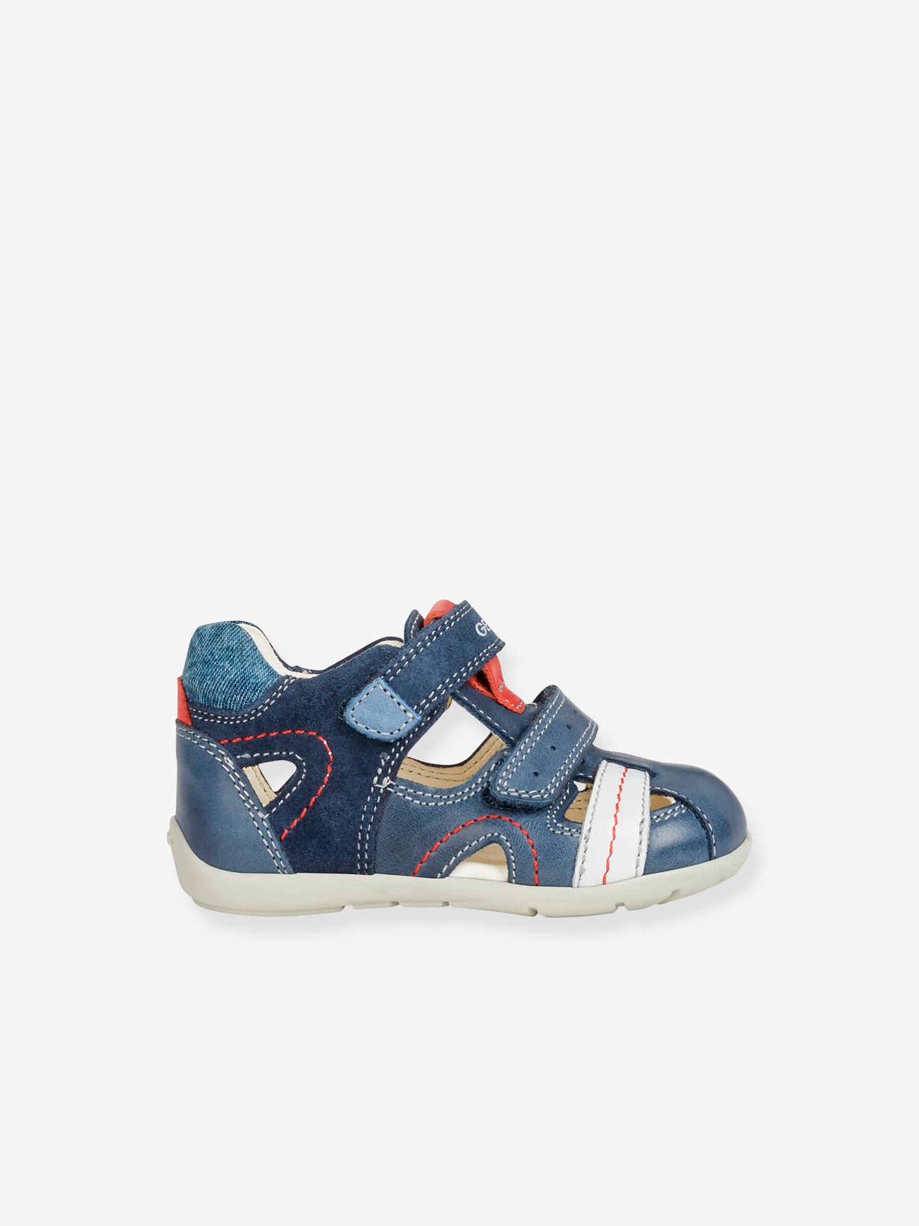 Sandales Bebe Garcon Kaytan Boy B Geox Marine Rouge Gris Chaussures