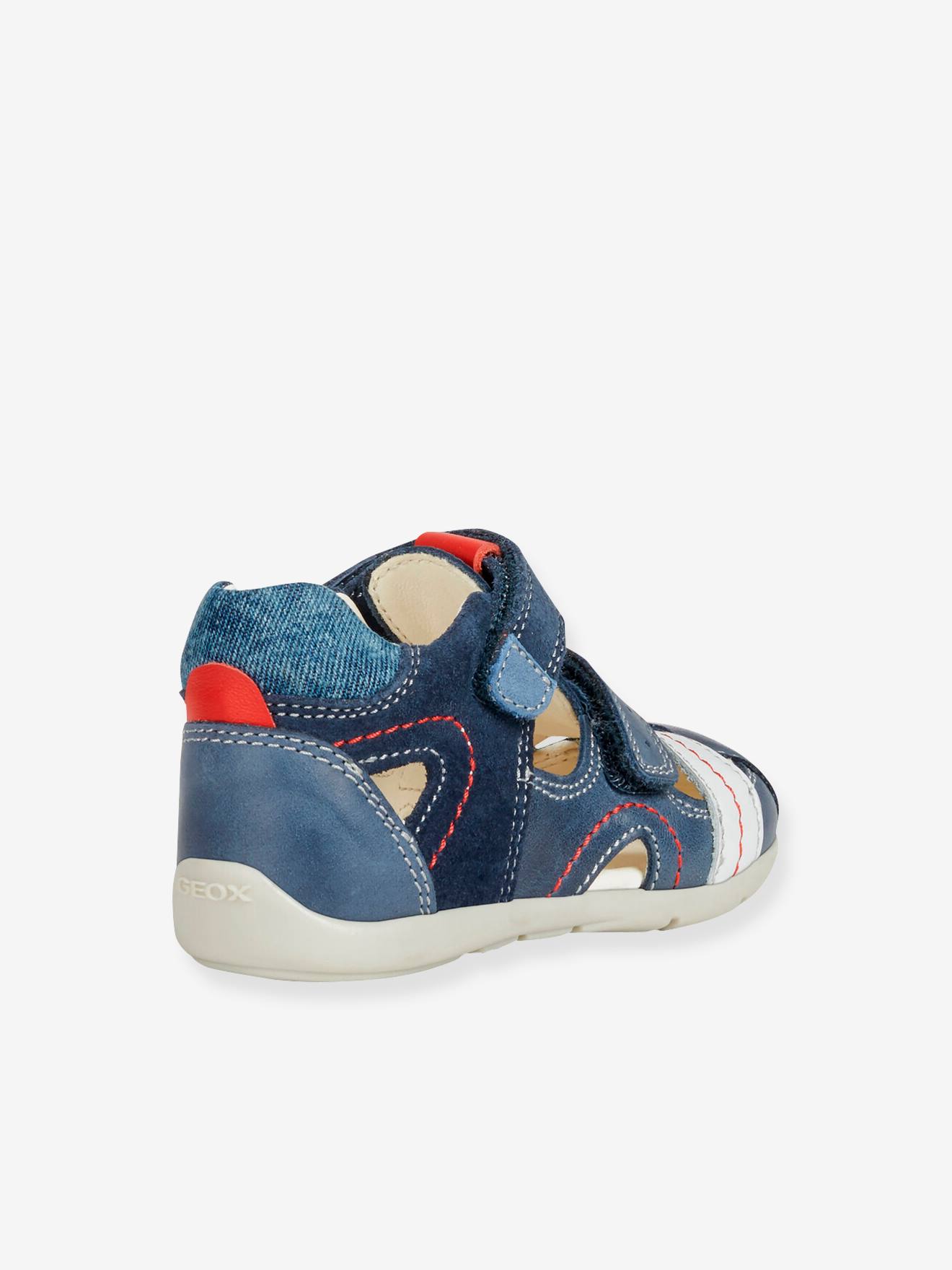 Sandales Bebe Garcon Kaytan Boy B Geox Marine Rouge Gris Chaussures