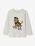 T-shirt manches longues garçon blanc chiné+bordeaux+gris ardoise - vertbaudet enfant 