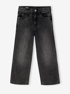 Jean fille large morphologik tour de hanches fin  - vertbaudet enfant