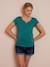T-shirt tunisien de grossesse blush foncé+vert lichen - vertbaudet enfant 