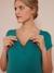 T-shirt tunisien de grossesse blush foncé+vert lichen - vertbaudet enfant 