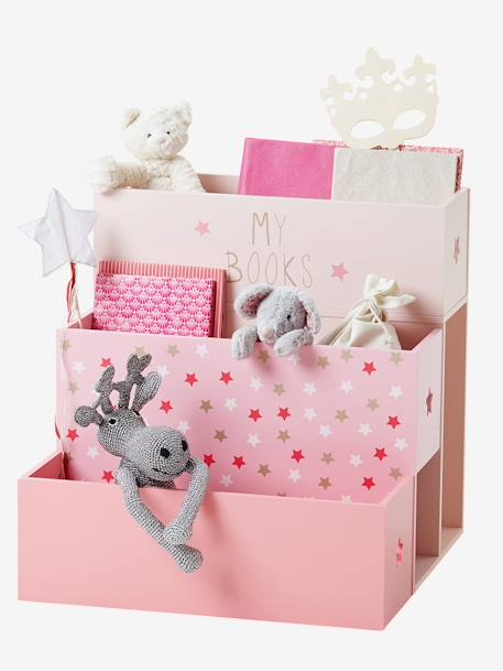 Bibliotheek in trapvorm Secret magique ROZE - vertbaudet enfant 