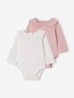 Set van 2 newborn rompers met kraag  - vertbaudet enfant
