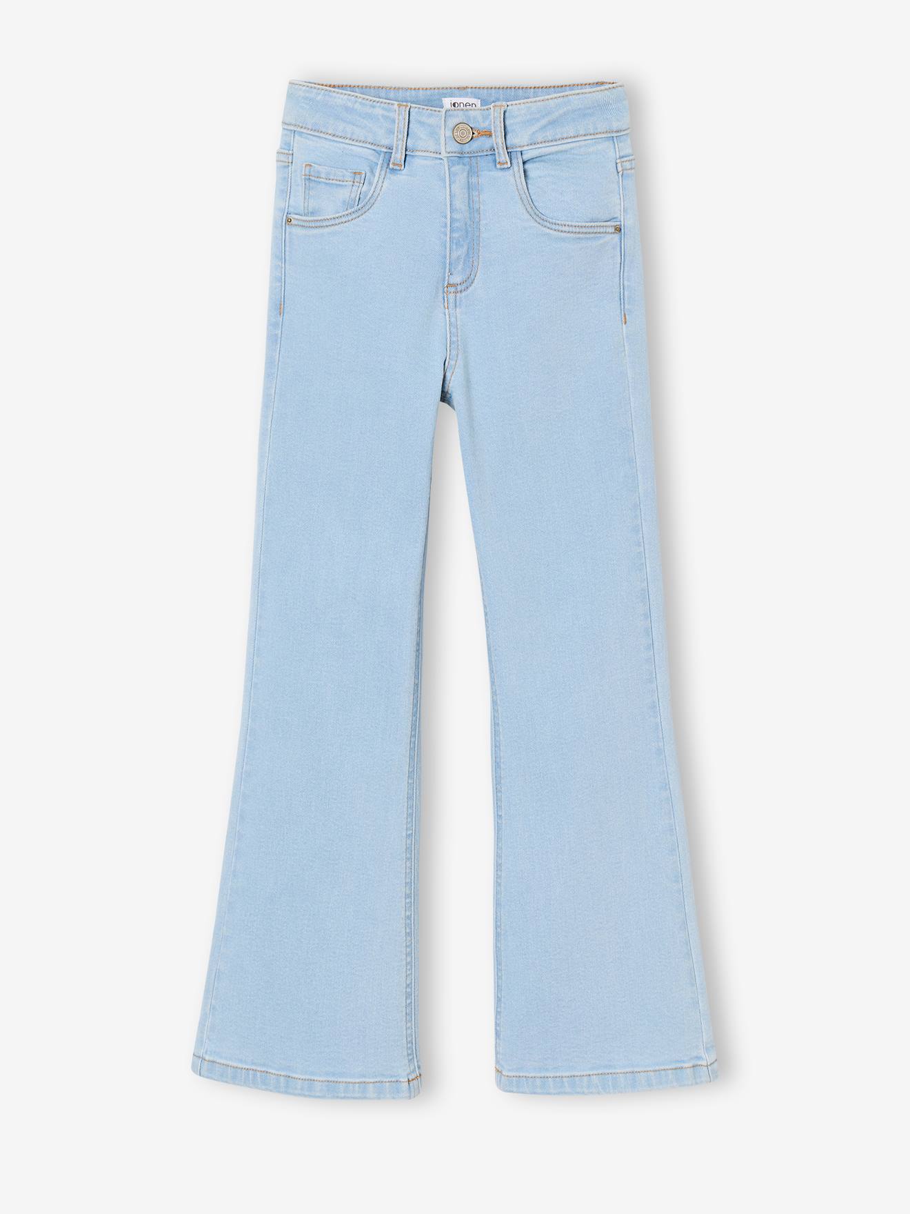 Flare Jeans Voor Meisjes Jonen Lichtblauw