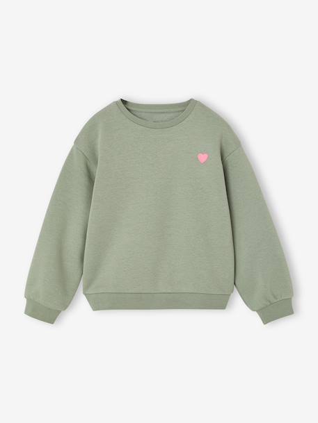 Fille-Pull, gilet, sweat-Sweat-Sweat fille motif imprimé 