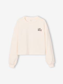 Tee-shirt cropped fille motif dos  - vertbaudet enfant