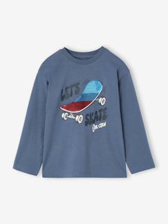Jongens-T-shirt, poloshirt, souspull-T-shirt-Jongensshirt met pailletten