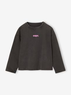 T-shirt manches longues fille  - vertbaudet enfant