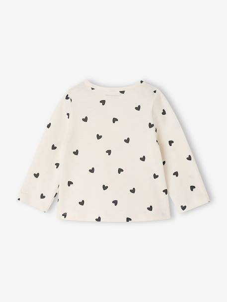 Lot de 2 T-shirts bébé Basics manches longues noisette+vert sauge - vertbaudet enfant 