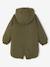 Parka fille à capuche doublée imitation fourrure bois de rose+camel+marine+noir+prune+vert foncé - vertbaudet enfant 