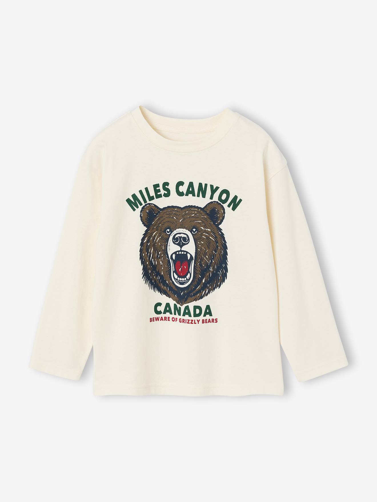 Vertbaudet Jongensshirt Met Grappig Dierenmotief Wit