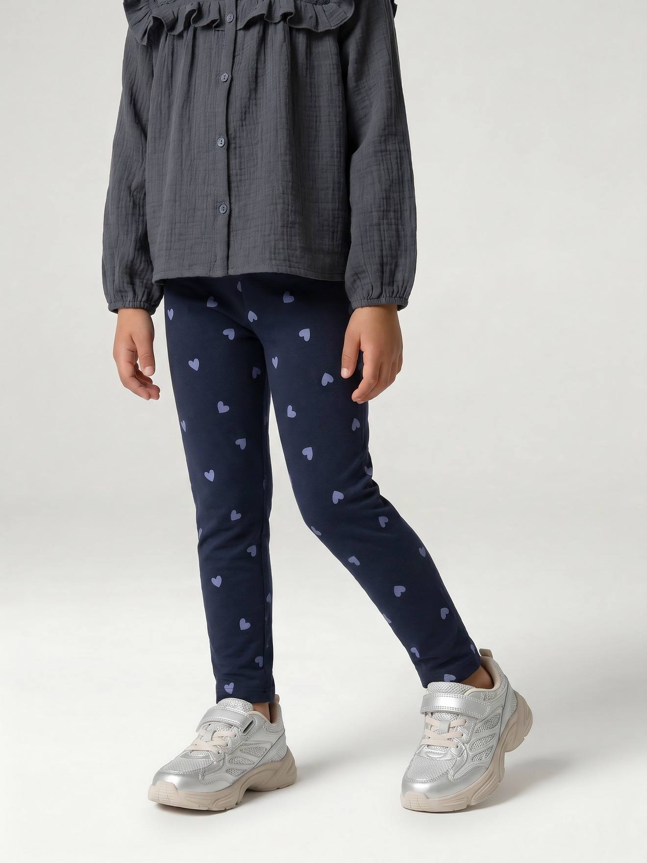 Vertbaudet Bedrukte Legging Voor Meisjes Blauw