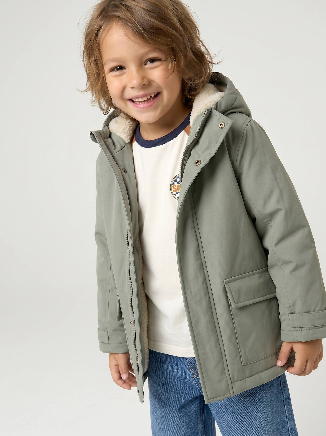 Vertbaudet 3-in-1-parka Voor Baby Met Afneembaar Vest Korstmos