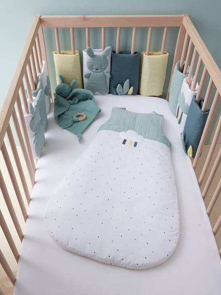 Protège barreaux pour lits et parcs bébé, multicolore - Beige