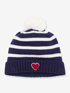 Baby-Gestreepte babymuts PETIT BATEAU