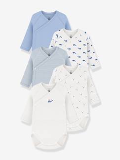 Bébé-Body-Lot 5 bodies croisés manches longues