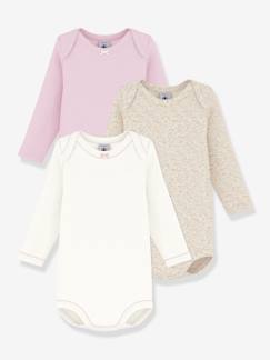 Baby-Set van 3 PETIT BATEAU rompertjes