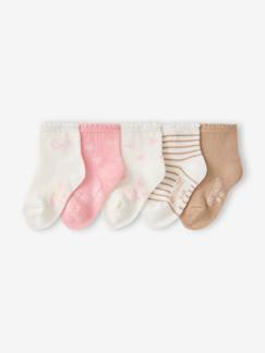 -Lot de 5 chaussettes bébé fille