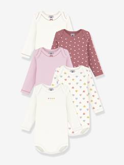 Baby-Set van 5 PETIT BATEAU rompertjes