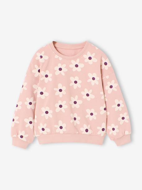 Fille-Pull, gilet, sweat-Sweat-Sweat fille col rond