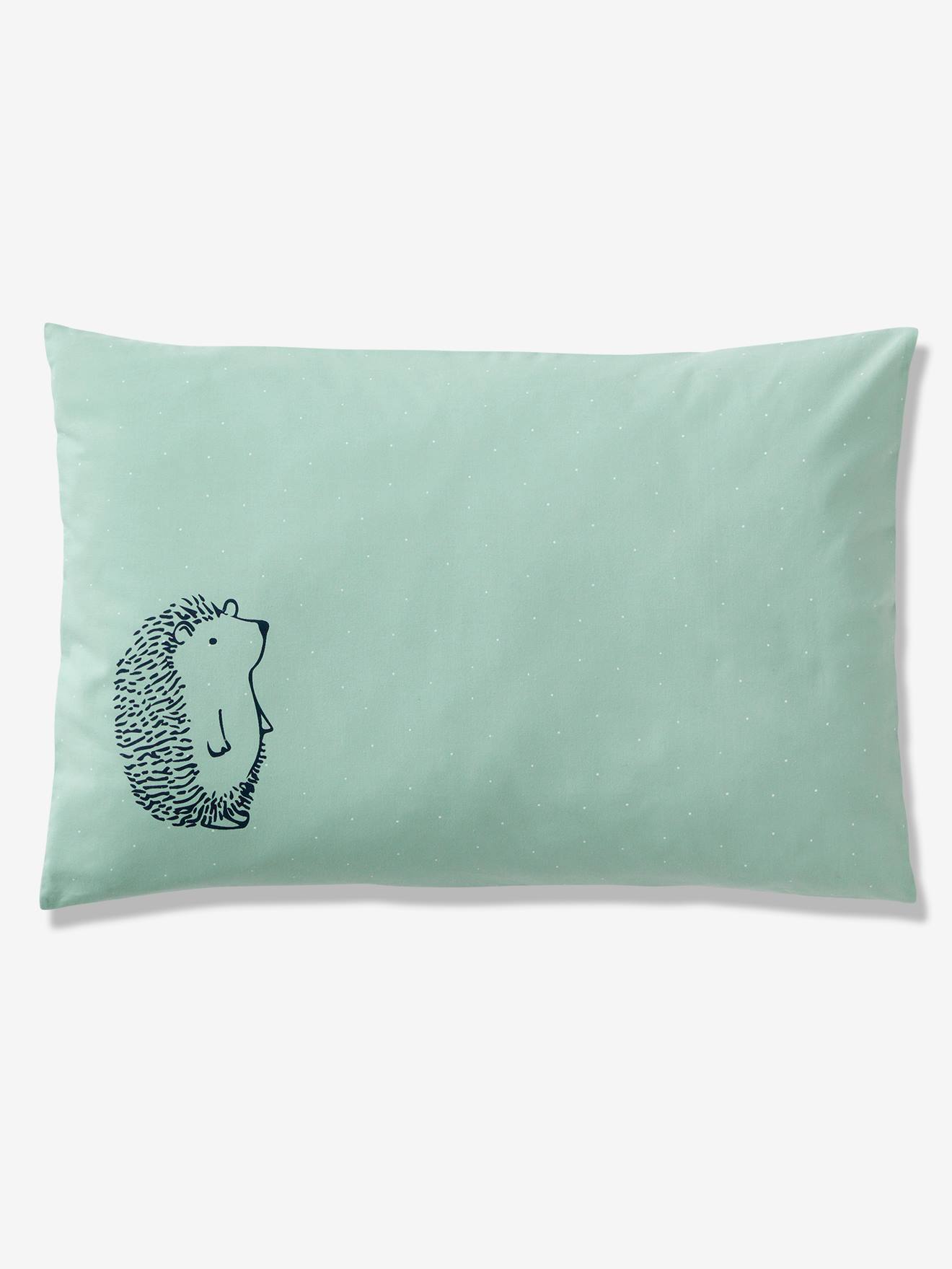 Vertbaudet Kussensloop Baby Bio Collection Lovely Nature Groen/ivoor