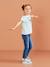 Jean slim MorphologiK 'waterless' fille tour de hanches MEDIUM avec usures BLEU FONCE DELAVE+Brut+denim black+GREY DENIM - vertbaudet enfant 