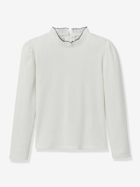 Fille-Sous-pull col volant