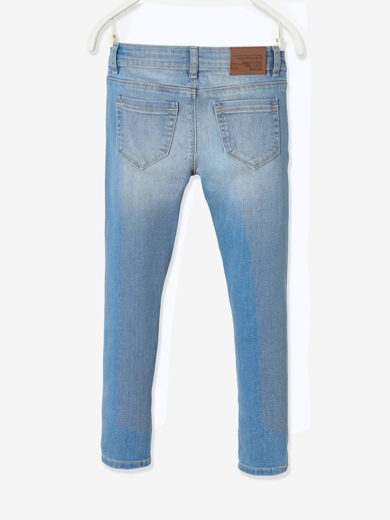 Jean Slim Morphologik Fille Tour De Hanches Fin Denim Bleached Fille