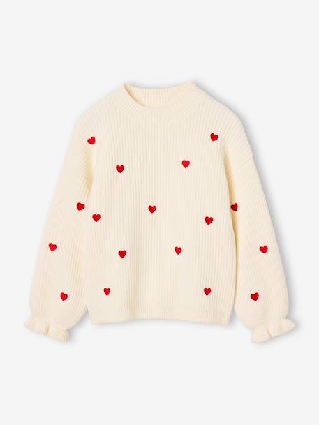Fille-Pull fille manches longues col rond