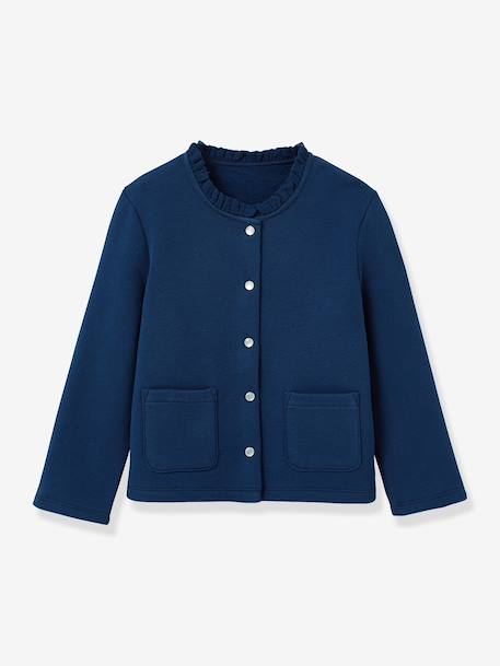 Fille-Cardigan molleton