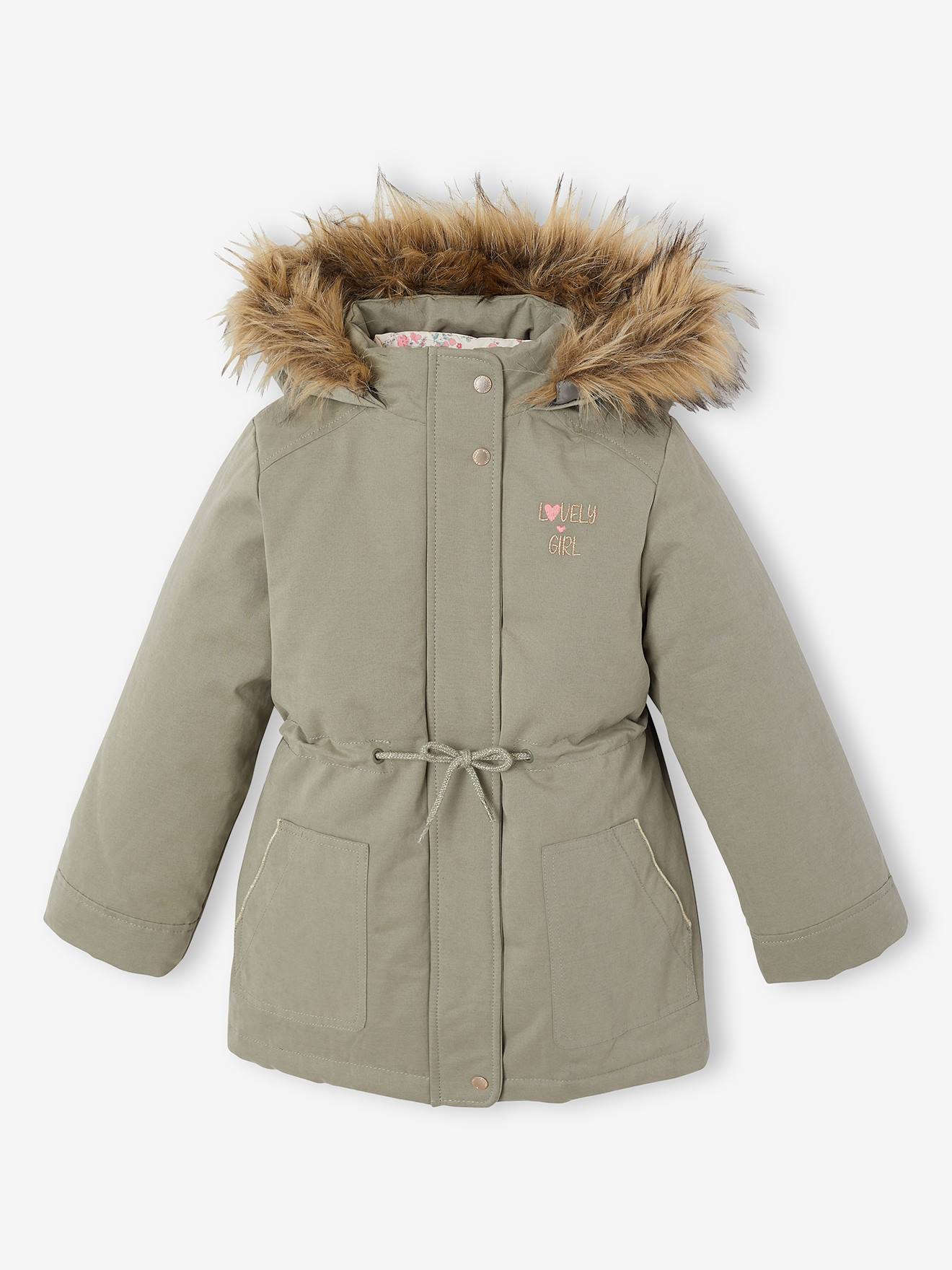 Vertbaudet 3-in-1 Parka Met Capuchon Meisje Salie