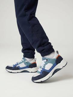 Basket enfant garçon cuir lacets  - vertbaudet enfant