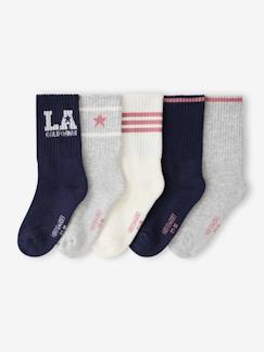 -Set van 5 sportieve meisjessokken