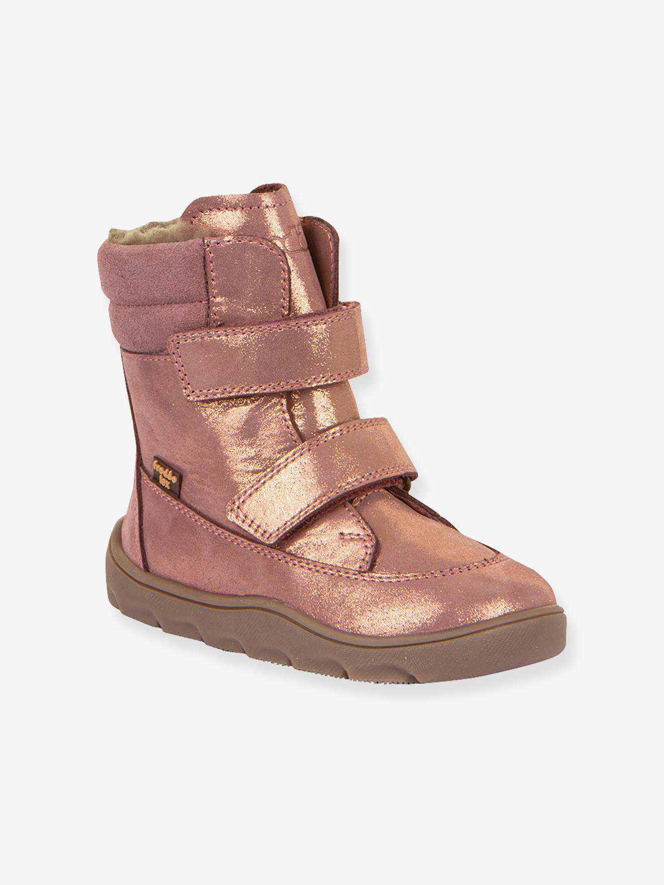 Blotevoetenlaarzen voor kinderen ZERU TEX WINTER BAREFOOT Froddo goudroze