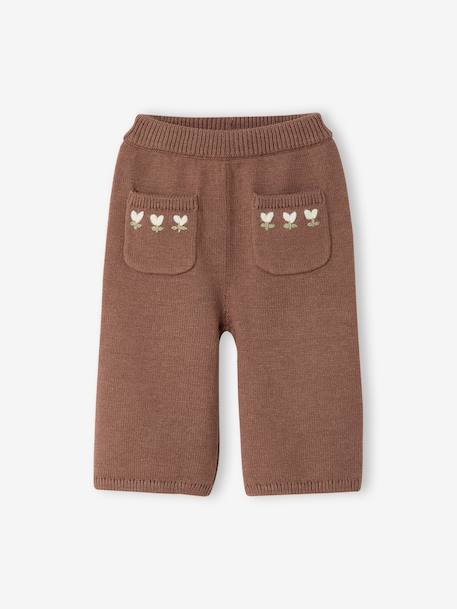 Pantalon bébé fille tricot  - vertbaudet enfant