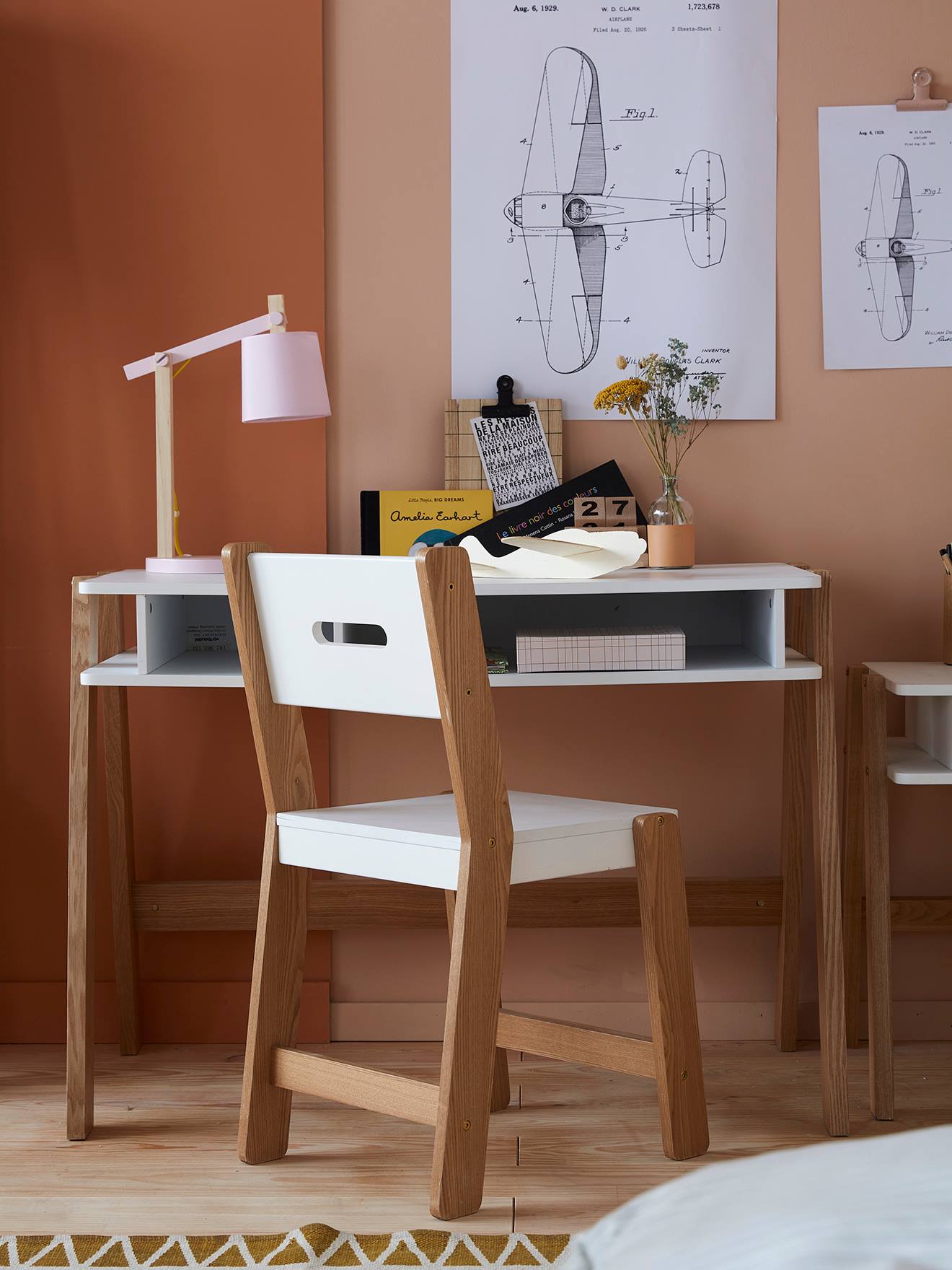 Vertbaudet Juniorbureau Architect Wit/licht Hout