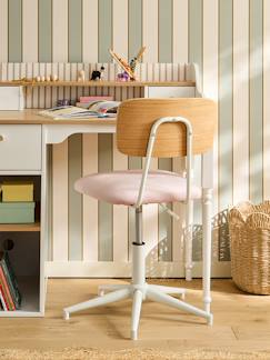 Chambre et rangement-Chambre-Chaise, tabouret, fauteuil-Chaise de bureau métal et bois LIGNE SCHOOL