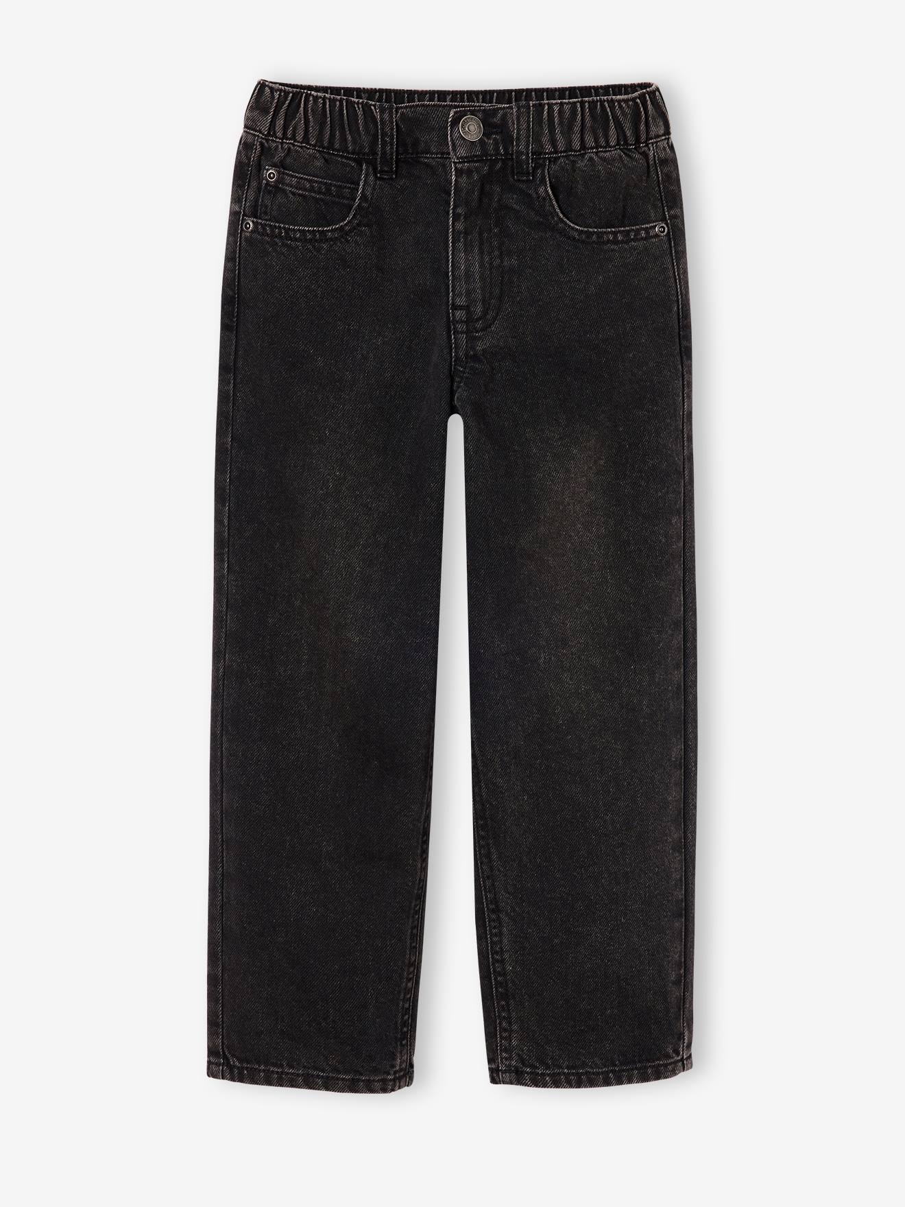 Loose jeans voor jongens zwart