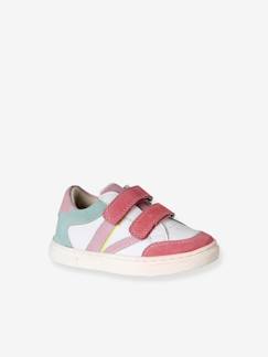 Chaussures-Chaussures bébé 17-26-Baskets bébé cuir à scratchs