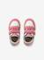 Leren baskets met klittenband voor baby's veel paars+veel wit - vertbaudet enfant 