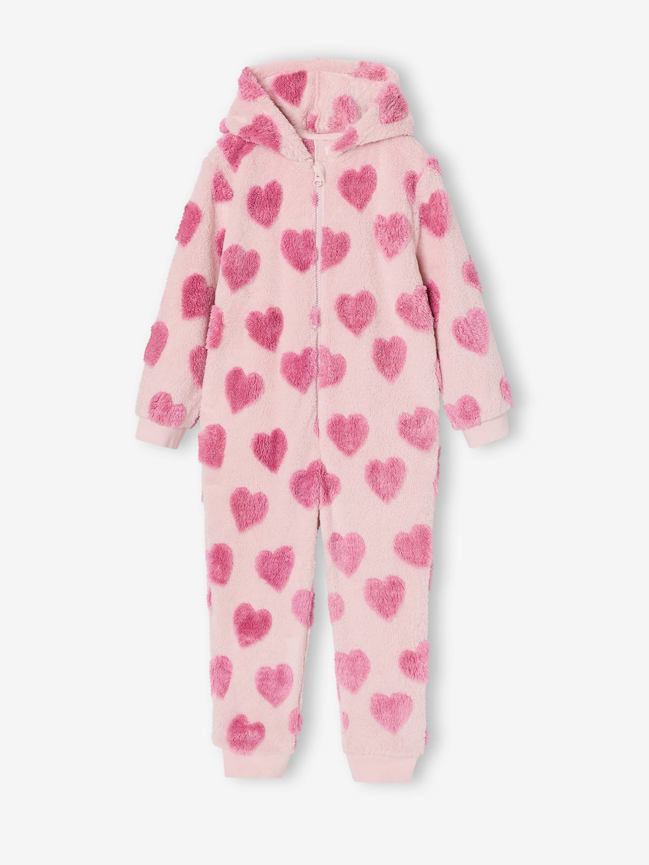 Vertbaudet Meisjespyjama Onesie Snoepjesroze