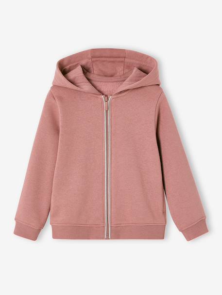 Fille-Pull, gilet, sweat-Sweat-Sweat zippe fille à capuche