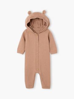 Baby-Salopette, jumpsuit-Babyjongens boxpak met capuchon en lange mouwen