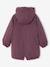 Parka fille à capuche doublée imitation fourrure bois de rose+camel+marine+noir+prune+vert foncé - vertbaudet enfant 